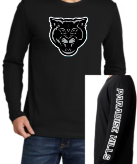 PH Panther BW Head Cotton Long Sleeve