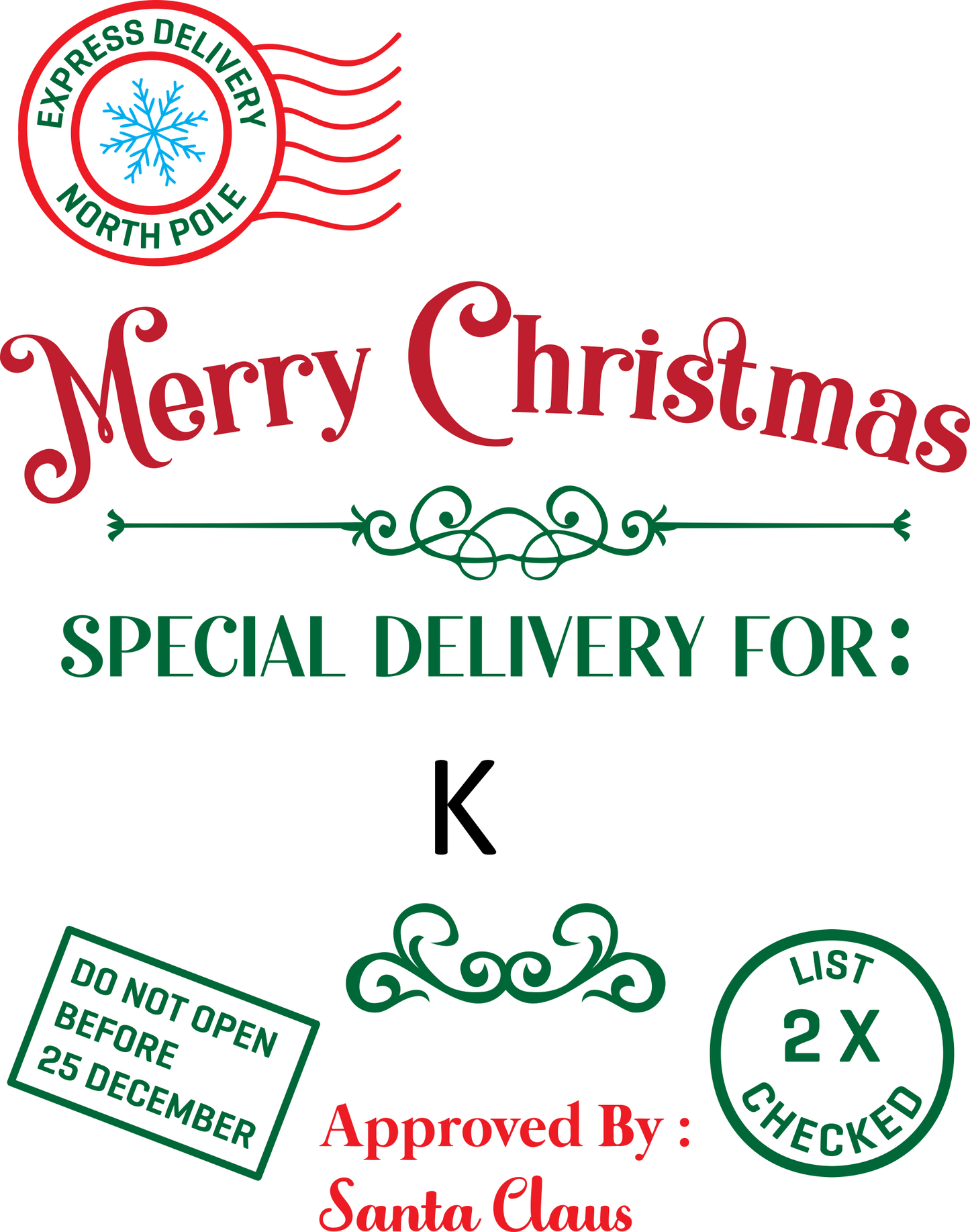 Santa Sack - Personalized