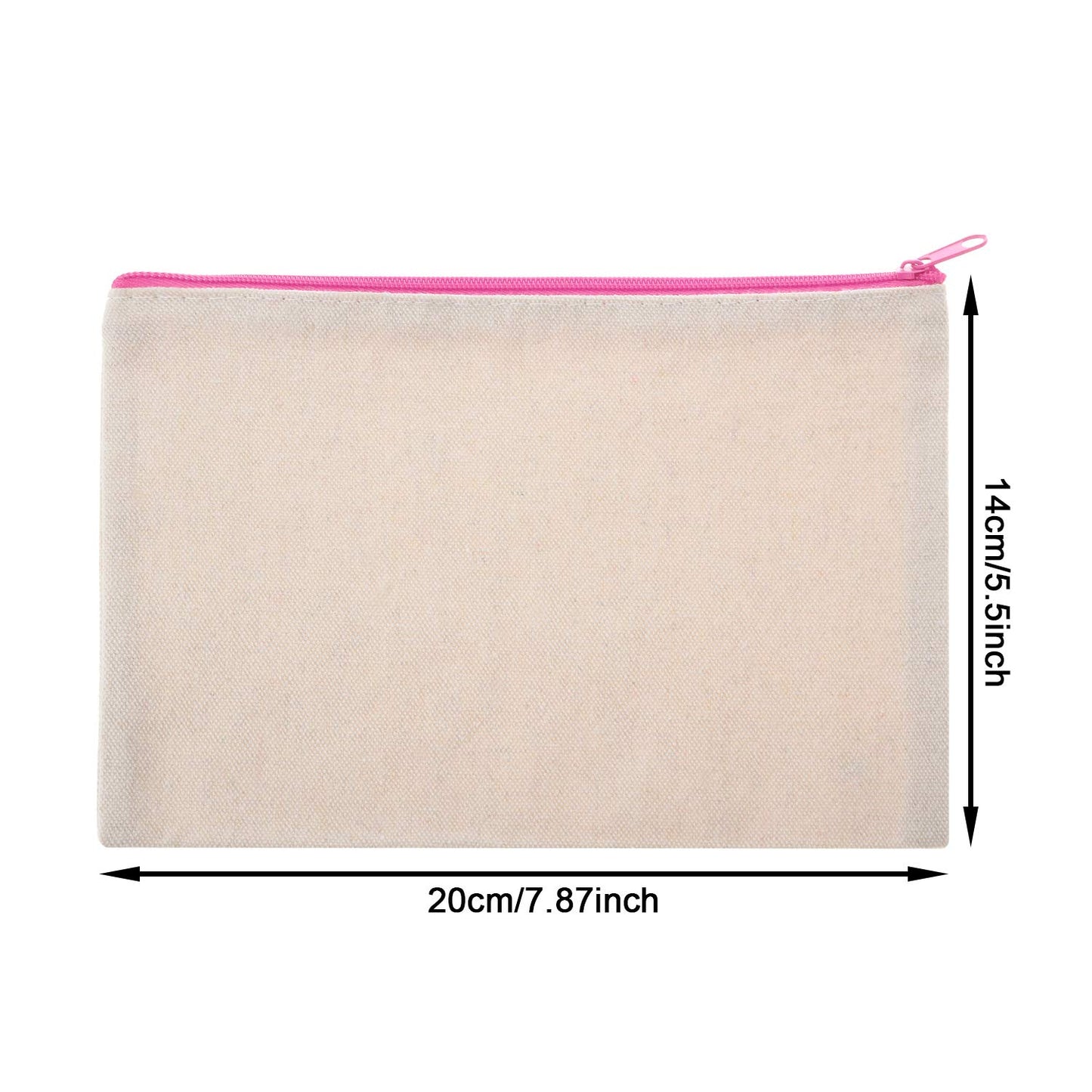 Canvas Zipper Pencil Pouch