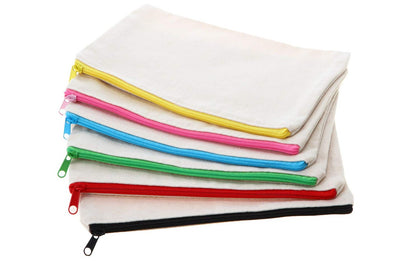 Canvas Zipper Makeup Pouch