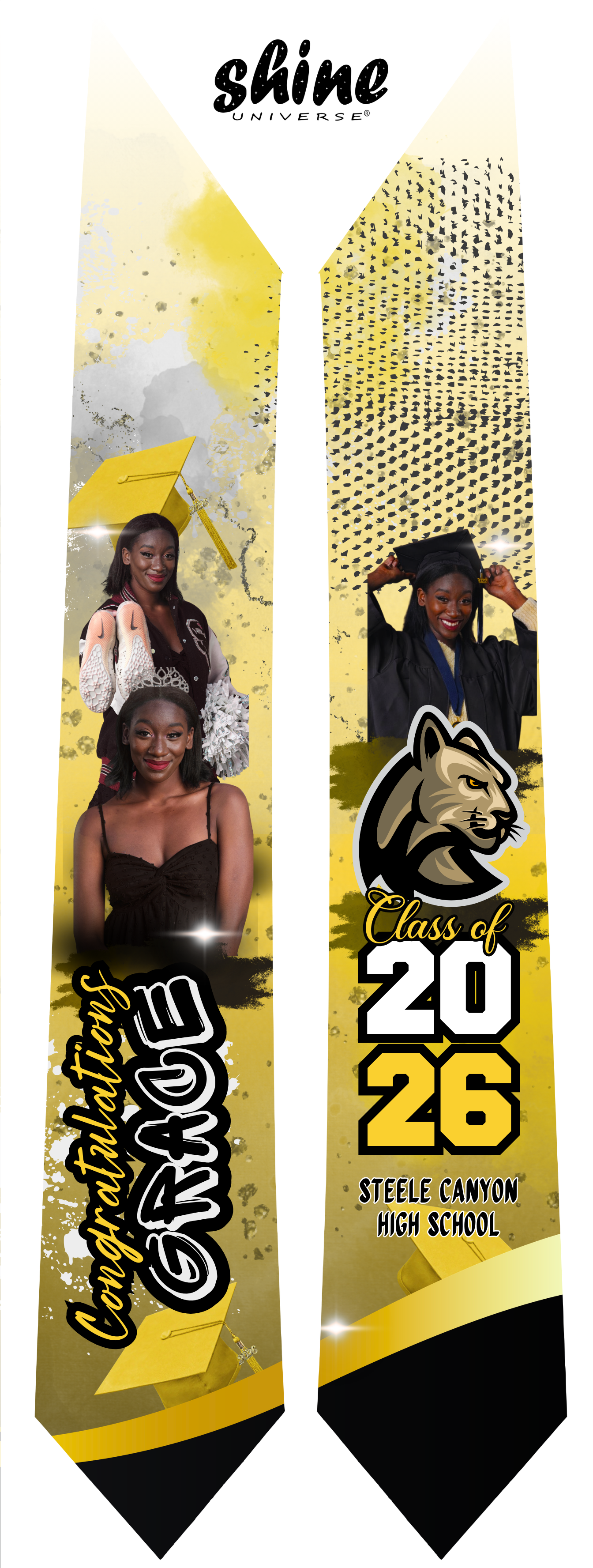 Custom Photo Graduation Stole – Personalized Class of 2026 Keepsake