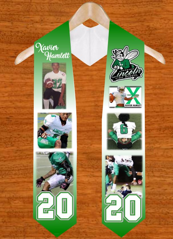 Custom 3D Sublimated Graduation Stole