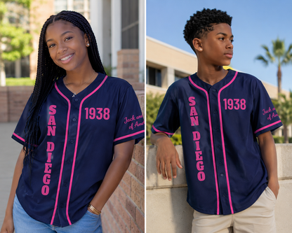 Jack & Jill San Diego Chapter Teen Group Baseball Jersey