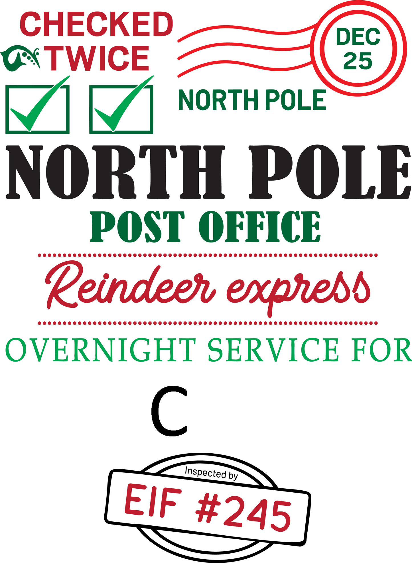Santa Sack - Personalized