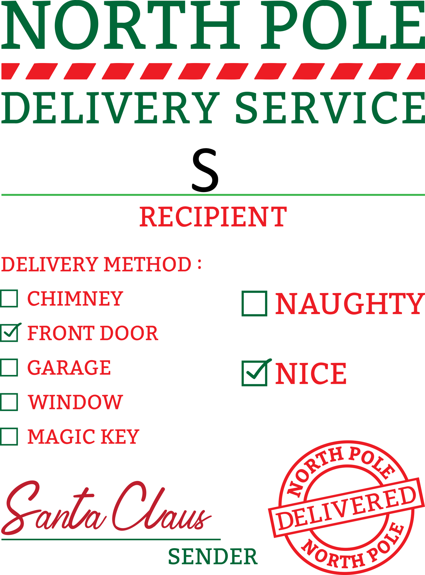 Santa Sack - Personalized